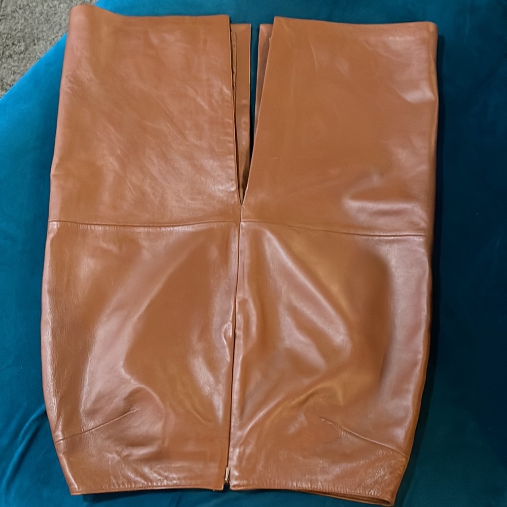 NWT Cache saddle leather skirt, size 6 - Picture 11 of 11